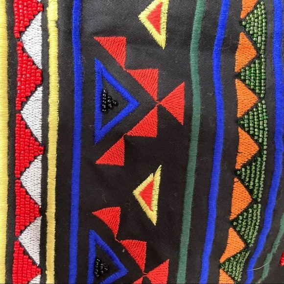 Sam Edelman Aztec Beaded Print Skirt  Sz: 12 - Picture 8 of 10